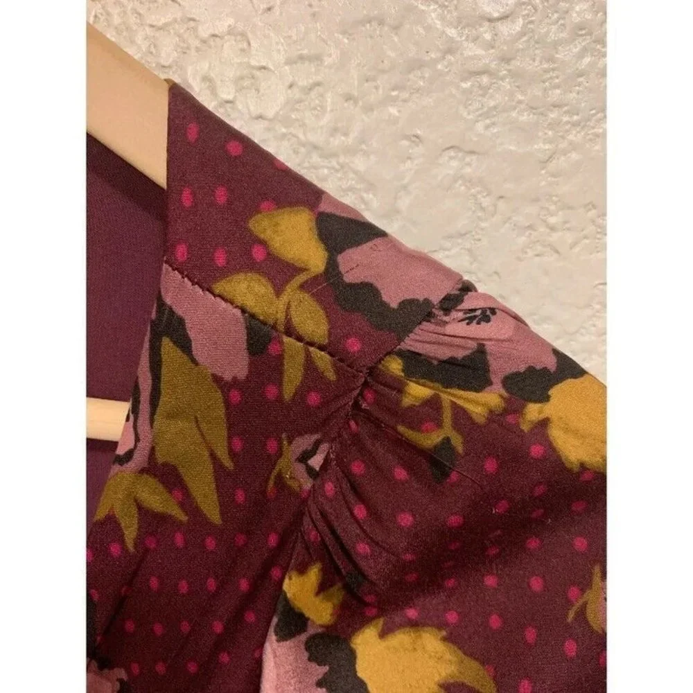 Free People Satin Floral Dress